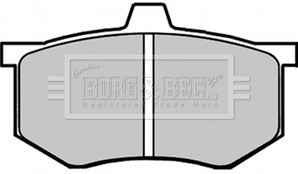 BBP1275 BORG & BECK Комплект тормозных колодок, дисковый тормоз (фото 1)