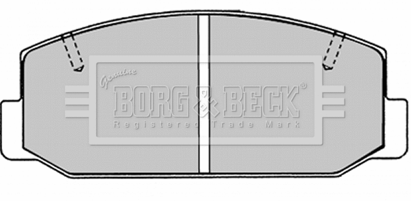 BBP1276 BORG & BECK Комплект тормозных колодок, дисковый тормоз (фото 1)