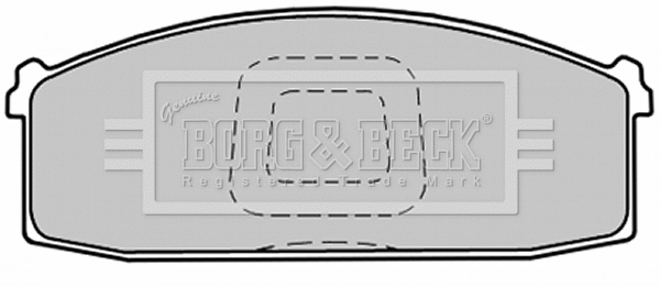 BBP1280 BORG & BECK Комплект тормозных колодок, дисковый тормоз (фото 1)