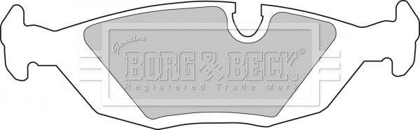 BBP1284 BORG & BECK Комплект тормозных колодок, дисковый тормоз (фото 1)