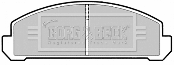 BBP1289 BORG & BECK Комплект тормозных колодок, дисковый тормоз (фото 1)