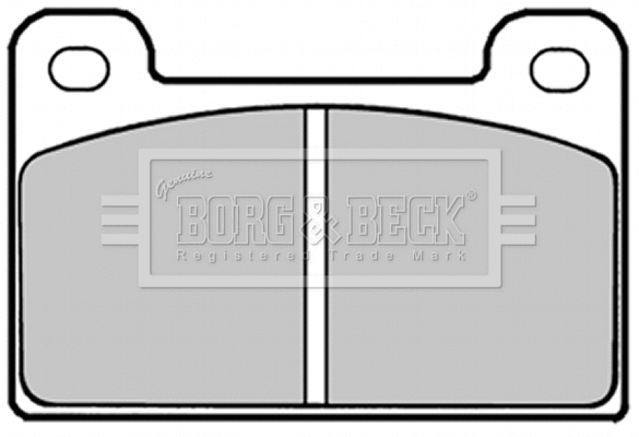 BBP1292 BORG & BECK Комплект тормозных колодок, дисковый тормоз (фото 1)
