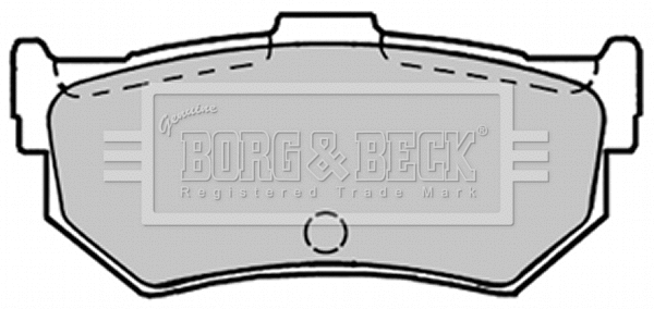BBP1297 BORG & BECK Комплект тормозных колодок, дисковый тормоз (фото 1)