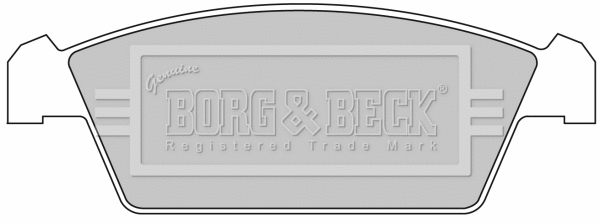 BBP1299 BORG & BECK Комплект тормозных колодок, дисковый тормоз (фото 1)