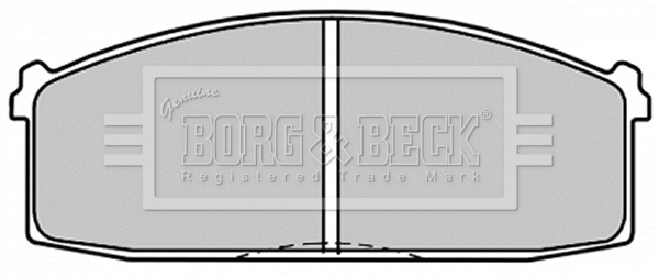 BBP1300 BORG & BECK Комплект тормозных колодок, дисковый тормоз (фото 1)
