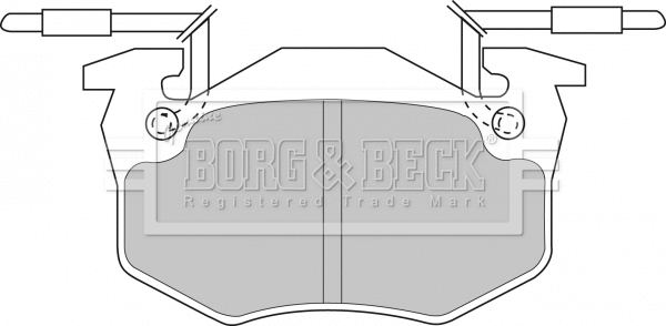 BBP1306 BORG & BECK Комплект тормозных колодок, дисковый тормоз (фото 1)