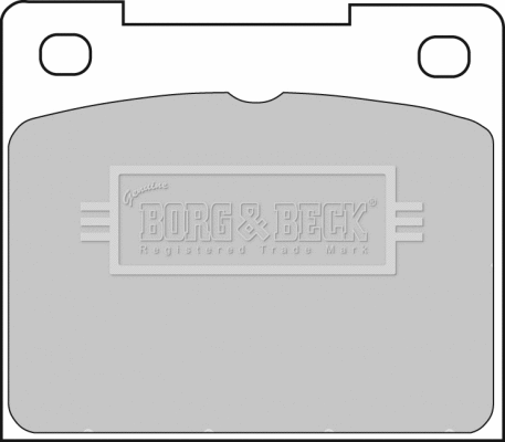 BBP1307 BORG & BECK Комплект тормозных колодок, дисковый тормоз (фото 1)
