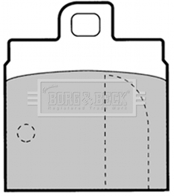 BBP1308 BORG & BECK Комплект тормозных колодок, дисковый тормоз (фото 1)