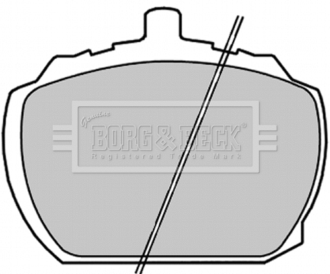 BBP1311 BORG & BECK Комплект тормозных колодок, дисковый тормоз (фото 1)