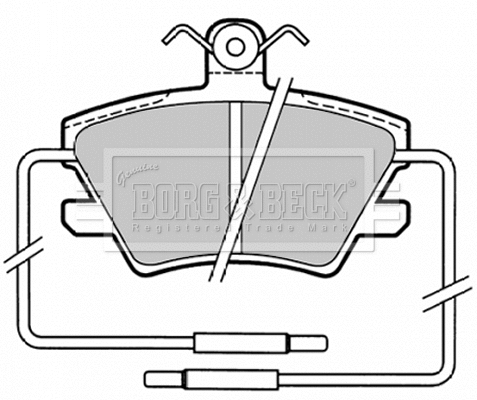 BBP1319 BORG & BECK Комплект тормозных колодок, дисковый тормоз (фото 1)