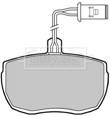 BBP1320 BORG & BECK Комплект тормозных колодок, дисковый тормоз (фото 1)