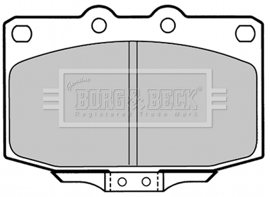 BBP1323 BORG & BECK Комплект тормозных колодок, дисковый тормоз (фото 1)