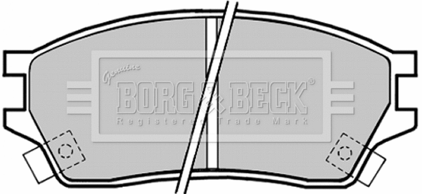 BBP1325 BORG & BECK Комплект тормозных колодок, дисковый тормоз (фото 1)
