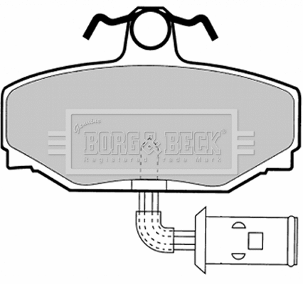 BBP1332 BORG & BECK Комплект тормозных колодок, дисковый тормоз (фото 1)