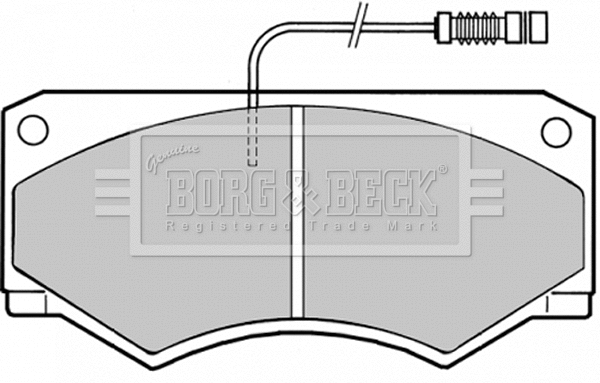 BBP1335 BORG & BECK Комплект тормозных колодок, дисковый тормоз (фото 1)