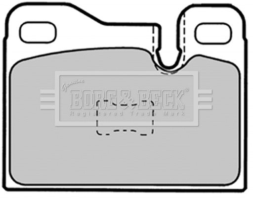 BBP1337 BORG & BECK Комплект тормозных колодок, дисковый тормоз (фото 1)