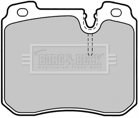 BBP1340 BORG & BECK Комплект тормозных колодок, дисковый тормоз (фото 1)