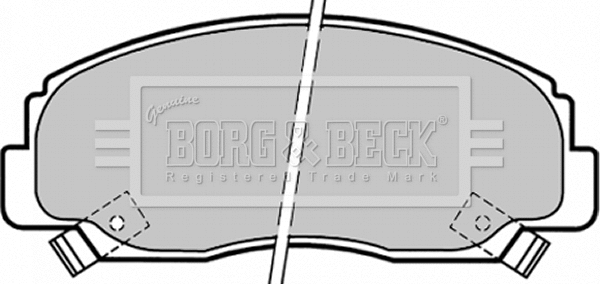 BBP1341 BORG & BECK Комплект тормозных колодок, дисковый тормоз (фото 1)