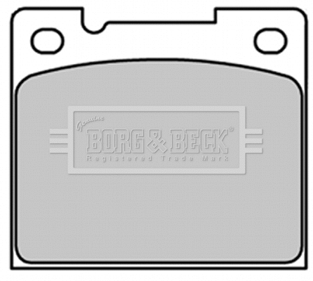 BBP1347 BORG & BECK Комплект тормозных колодок, дисковый тормоз (фото 1)