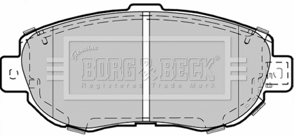 BBP1353 BORG & BECK Комплект тормозных колодок, дисковый тормоз (фото 1)