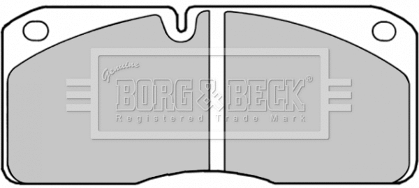 BBP1364 BORG & BECK Комплект тормозных колодок, дисковый тормоз (фото 1)