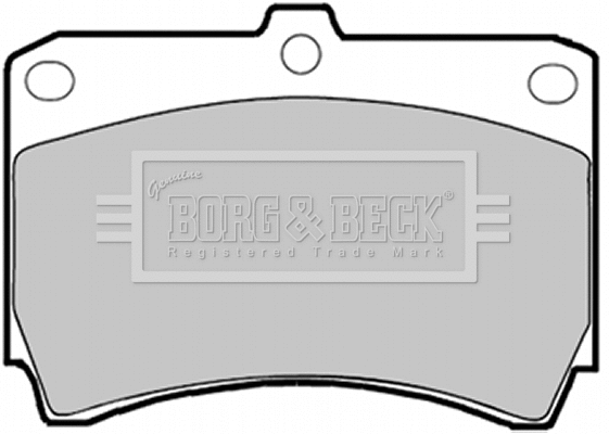 BBP1365 BORG & BECK Комплект тормозных колодок, дисковый тормоз (фото 1)