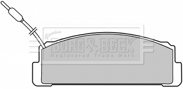 BBP1376 BORG & BECK Комплект тормозных колодок, дисковый тормоз (фото 1)