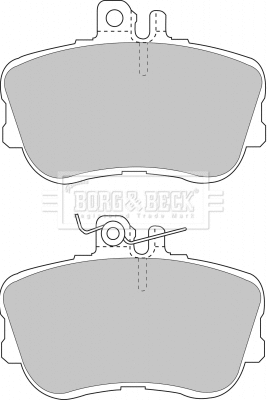 BBP1388 BORG & BECK Комплект тормозных колодок, дисковый тормоз (фото 1)