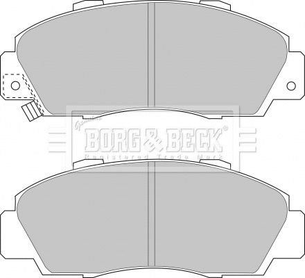 BBP1389 BORG & BECK Комплект тормозных колодок, дисковый тормоз (фото 1)