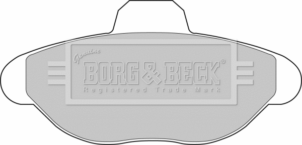 BBP1391 BORG & BECK Комплект тормозных колодок, дисковый тормоз (фото 1)