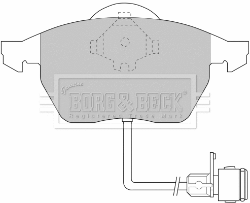 BBP1392 BORG & BECK Комплект тормозных колодок, дисковый тормоз (фото 1)