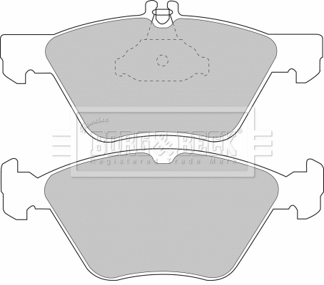 BBP1393 BORG & BECK Комплект тормозных колодок, дисковый тормоз (фото 1)