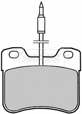 BBP1402 BORG & BECK Комплект тормозных колодок, дисковый тормоз (фото 1)