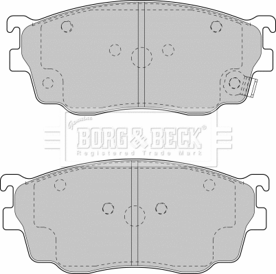 BBP1404 BORG & BECK Комплект тормозных колодок, дисковый тормоз (фото 1)