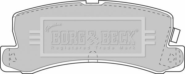 BBP1405 BORG & BECK Комплект тормозных колодок, дисковый тормоз (фото 1)