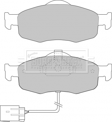 BBP1408 BORG & BECK Комплект тормозных колодок, дисковый тормоз (фото 1)