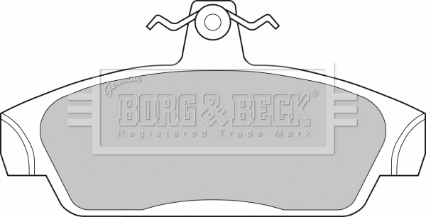 BBP1411 BORG & BECK Комплект тормозных колодок, дисковый тормоз (фото 1)