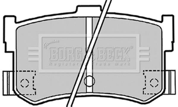 BBP1413 BORG & BECK Комплект тормозных колодок, дисковый тормоз (фото 1)