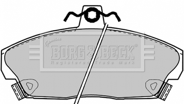 BBP1417 BORG & BECK Комплект тормозных колодок, дисковый тормоз (фото 1)