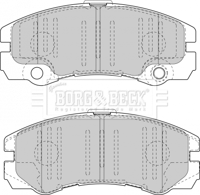 BBP1419 BORG & BECK Комплект тормозных колодок, дисковый тормоз (фото 1)