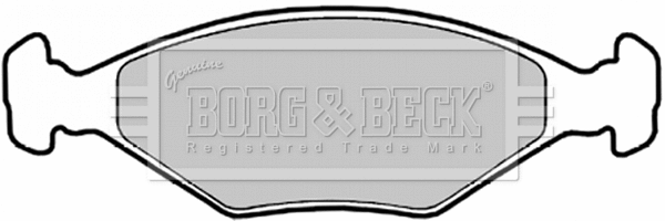 BBP1426 BORG & BECK Комплект тормозных колодок, дисковый тормоз (фото 1)
