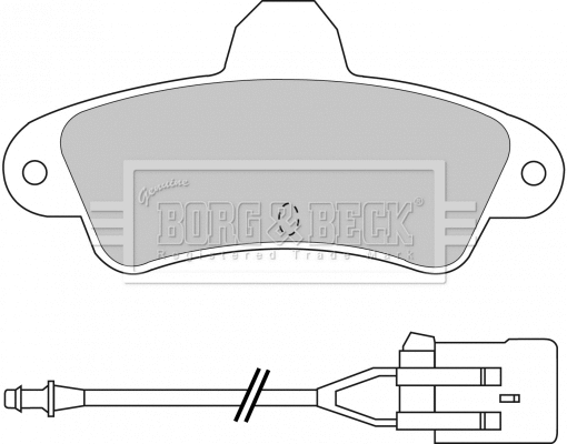 BBP1437 BORG & BECK Комплект тормозных колодок, дисковый тормоз (фото 1)
