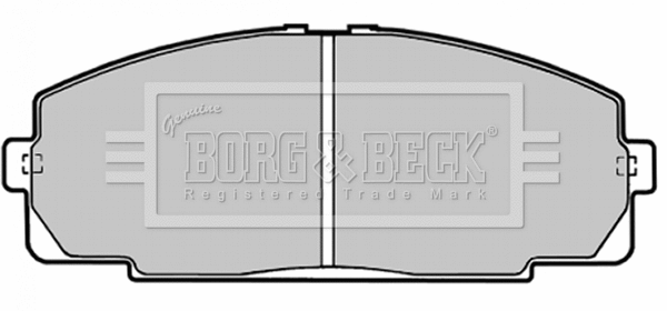 BBP1451 BORG & BECK Комплект тормозных колодок, дисковый тормоз (фото 1)