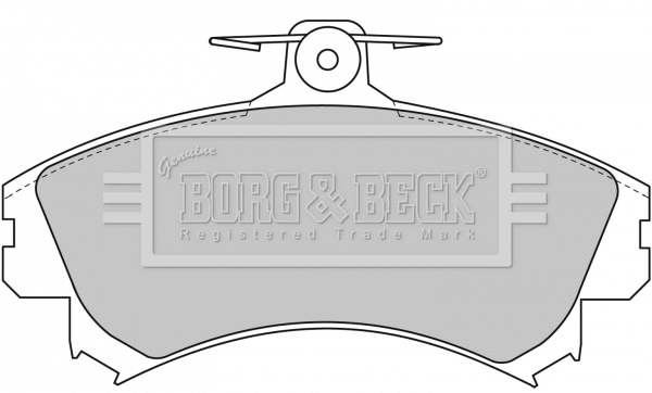 BBP1458 BORG & BECK Комплект тормозных колодок, дисковый тормоз (фото 1)
