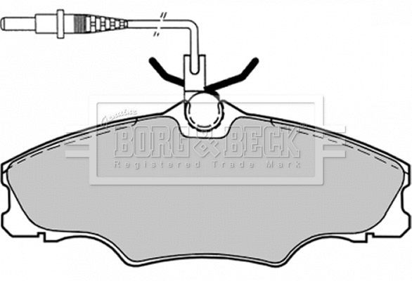 BBP1459 BORG & BECK Комплект тормозных колодок, дисковый тормоз (фото 1)
