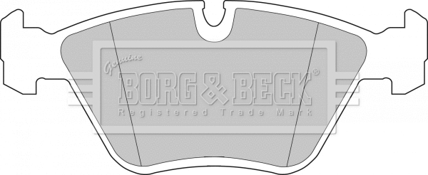 BBP1460 BORG & BECK Комплект тормозных колодок, дисковый тормоз (фото 1)