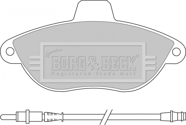 BBP1461 BORG & BECK Комплект тормозных колодок, дисковый тормоз (фото 1)