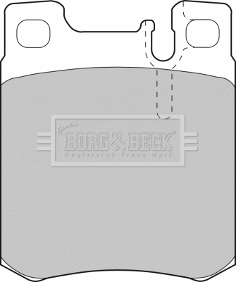 BBP1462 BORG & BECK Комплект тормозных колодок, дисковый тормоз (фото 1)