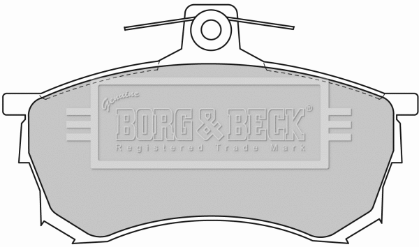 BBP1463 BORG & BECK Комплект тормозных колодок, дисковый тормоз (фото 1)
