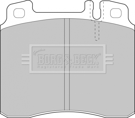 BBP1464 BORG & BECK Комплект тормозных колодок, дисковый тормоз (фото 1)